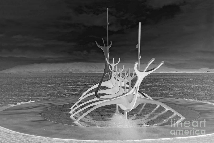 Sun Voyager, Reverse Black And White Photograph