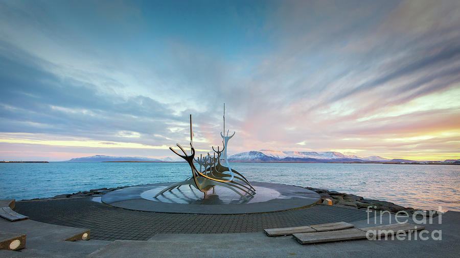 Sun Voyager Sculpture, Reykjavik Photograph by Jerry Fornarotto