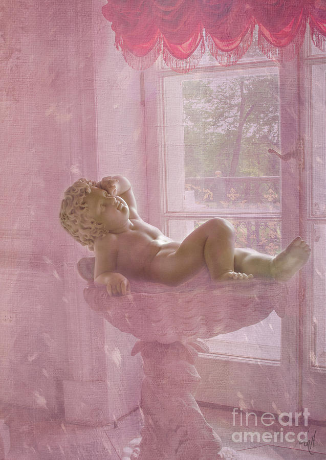 Sunbathing Cupid Photograph by Victoria Harrington
