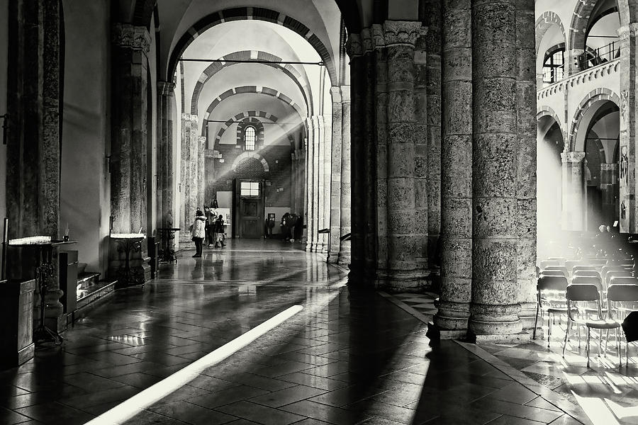 Sunbeam inside the church Photograph by Roberto Pagani