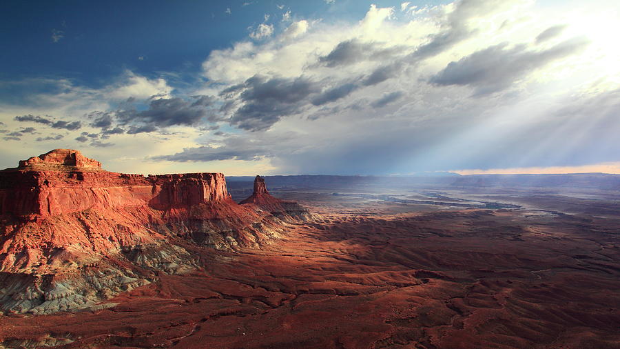 Sunbeams in Canyonlands National Park Photograph by Roupen Baker