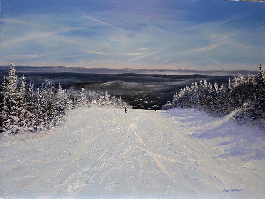 Sunbowl Ski Painting by Ken Ahlering