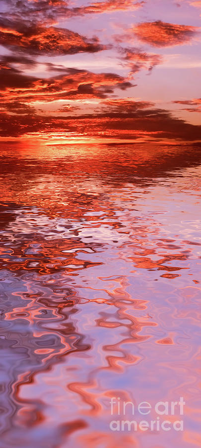 Sunset Photograph - Sunburned Reflections by Kaye Menner by Kaye Menner