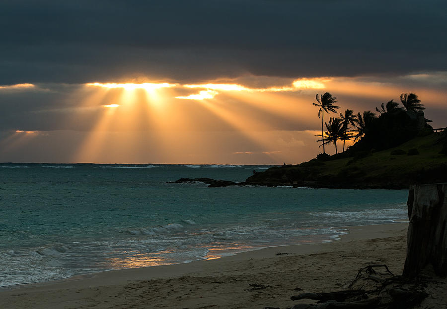 Sunburst at Kailua Photograph by E Faithe Lester