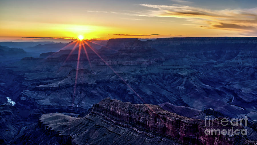 Sunburst, Grand Canyon Photograph by Jerry Fornarotto