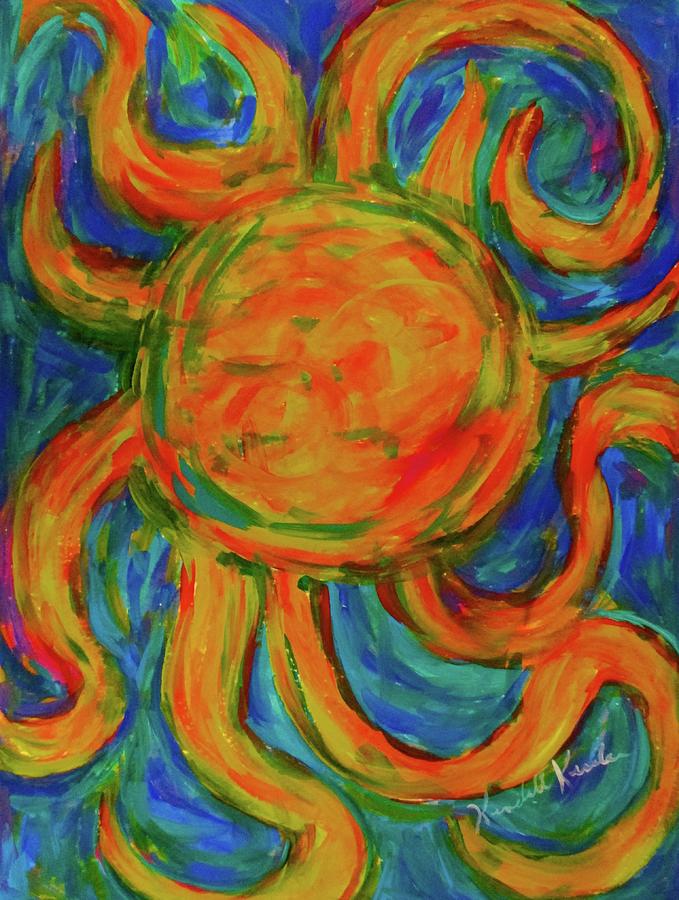 Sunburst Painting by Kendall Kessler