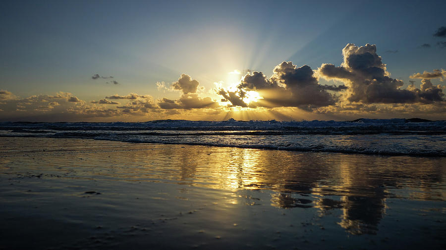 Sunburst Reflection Delray Beach Florida Photograph by Lawrence S Richardson Jr