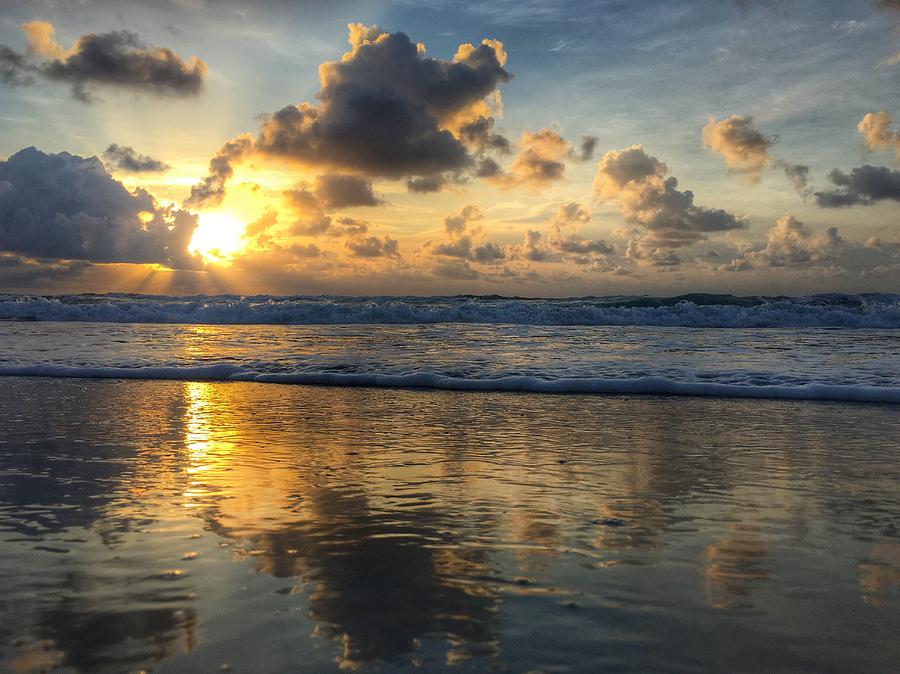 Sunburst Reflection Delray Beach Florids Photograph by Lawrence S Richardson Jr