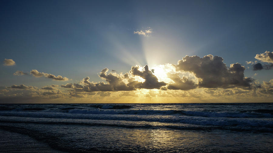 Sunburst Sunrise Delray Beach Florida Photograph by Lawrence S Richardson Jr