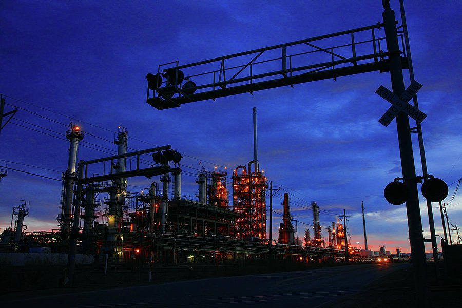 Suncor Afterglow Photograph by Mike Flynn