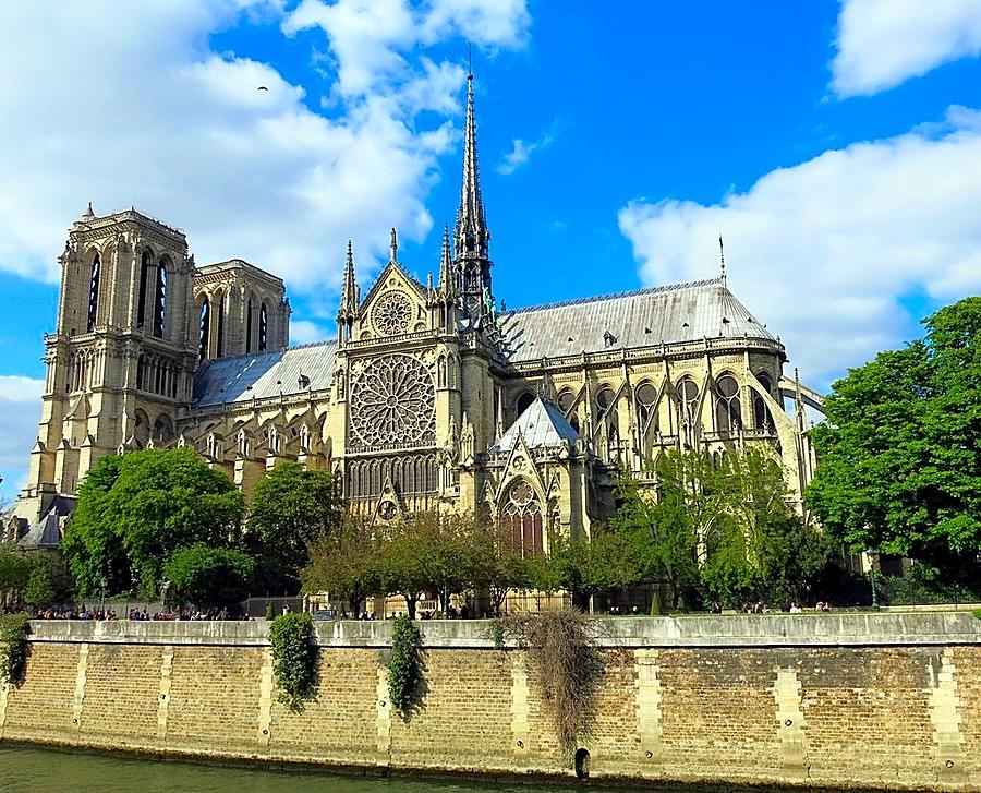 Sunday Afternoon View of Notre Dame Photograph by Betty Buller Whitehead