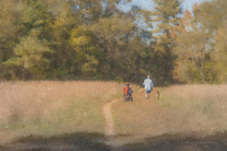 Sunday Afternoon Walk Painting by Bill McEntee