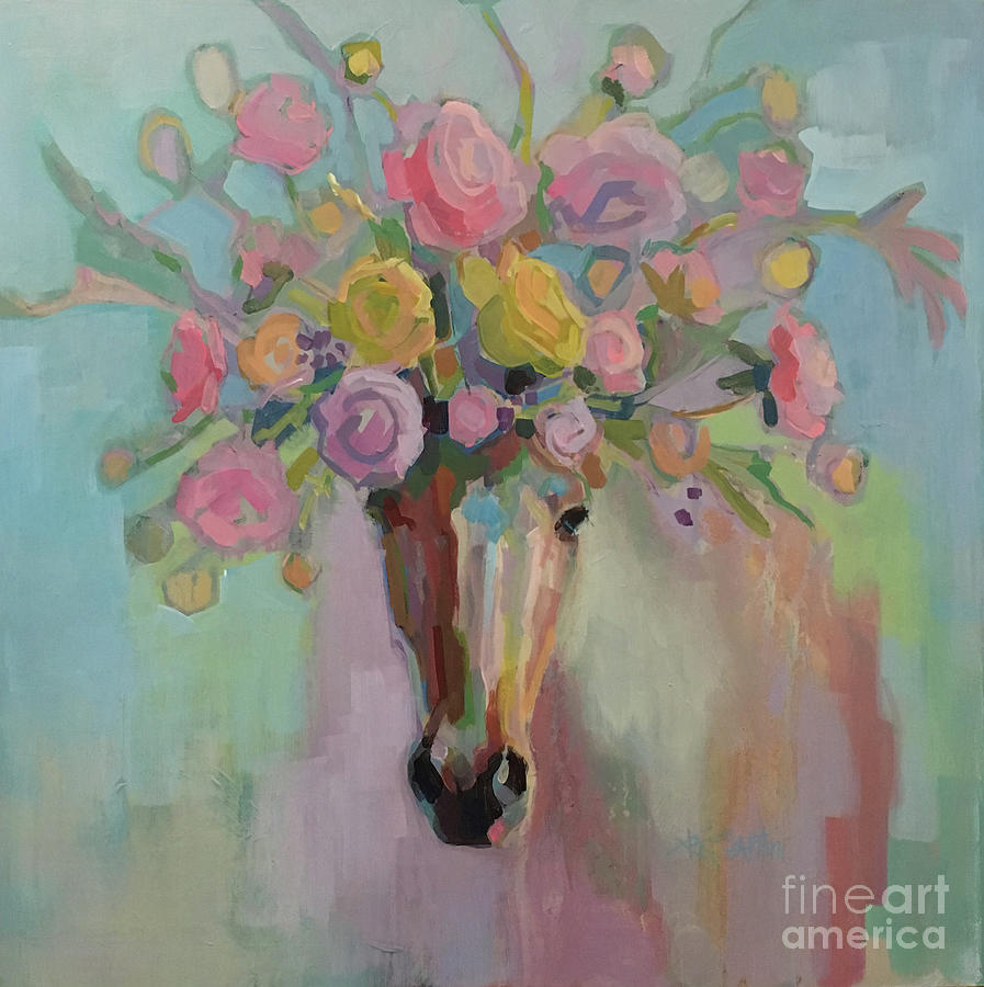 Spring Painting - Sunday Best by Kimberly Santini