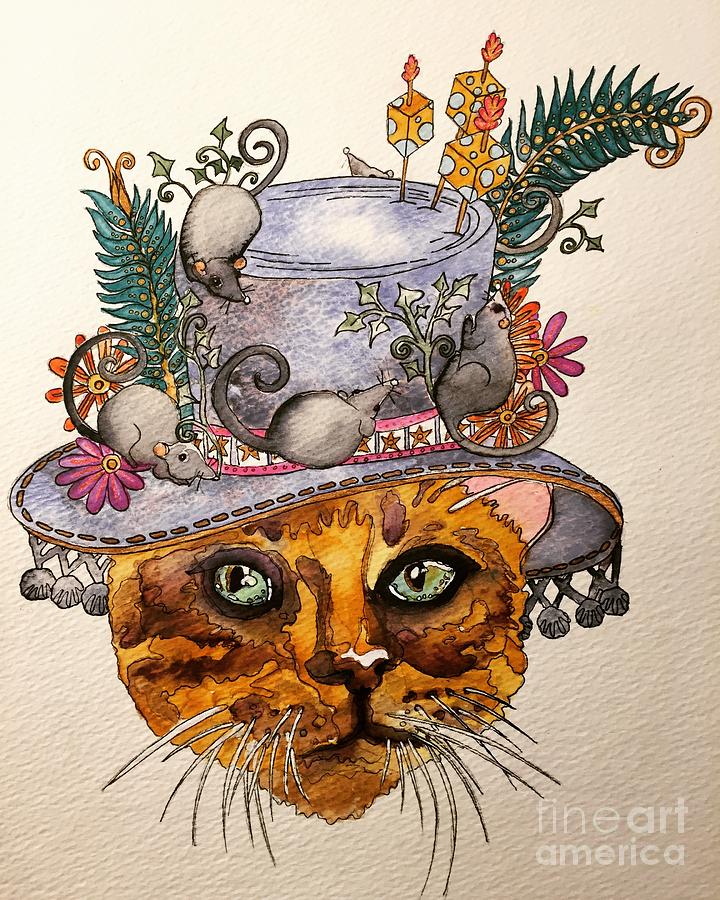 Mouse Painting - Sunday Best by Victoria Heryet