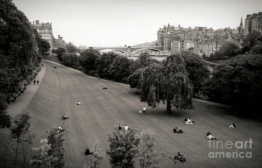 Sunday in the Park Edinburgh  Photograph by Chuck Kuhn