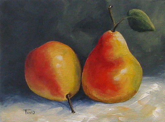 Sunday Pears  Painting by Torrie Smiley