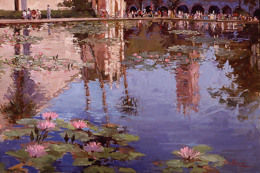Betty Billups Painting - Sunday Reflections - Water Lilies by Betty Jean Billups Betty Billups Painting - Sunday Reflections - Water Lilies by Betty Jean Billups