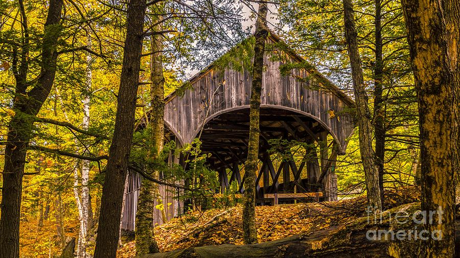  Sunday River / Artists Covered Bridge. Photograph by New England Photography
