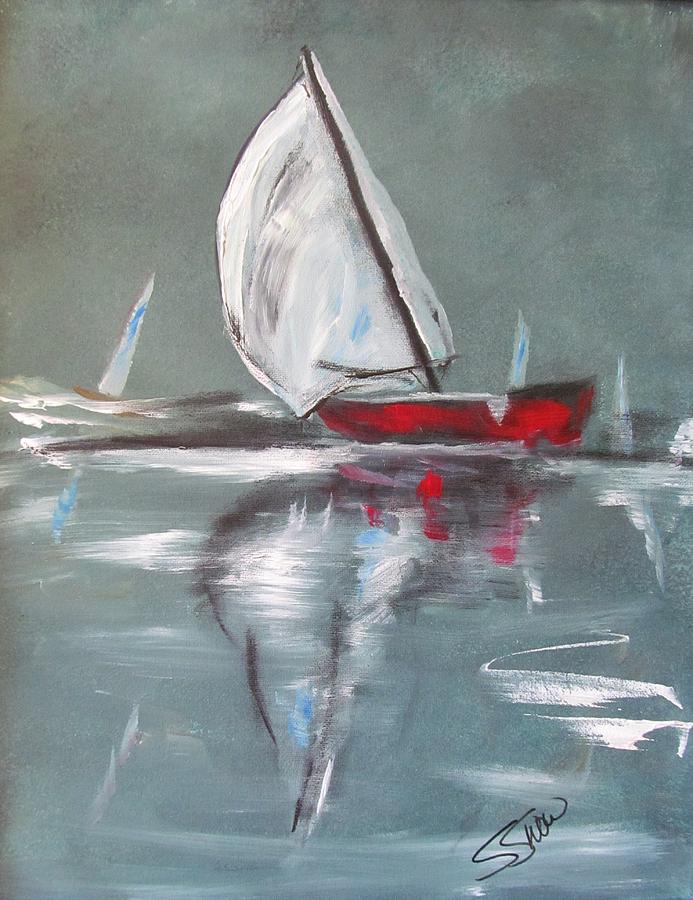 Sunday Sail Painting by Susan Voidets