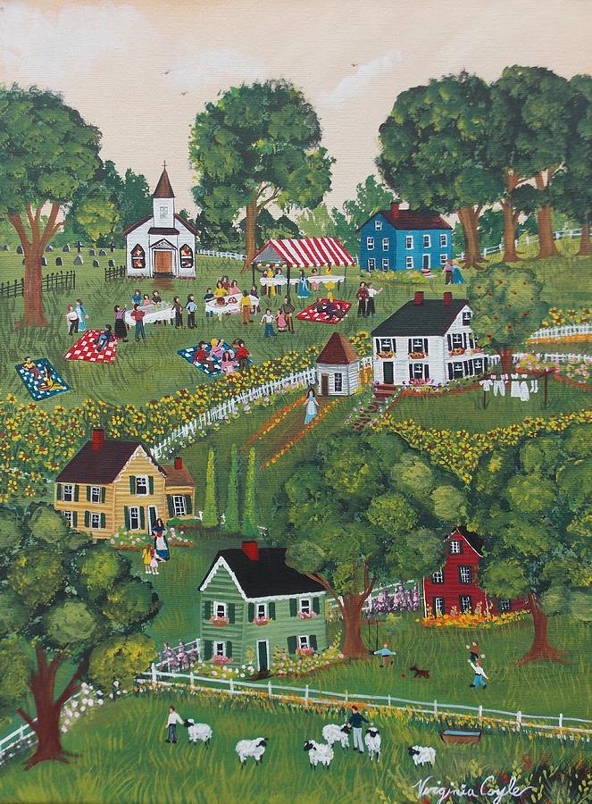 Sunday Social Painting by Virginia Coyle