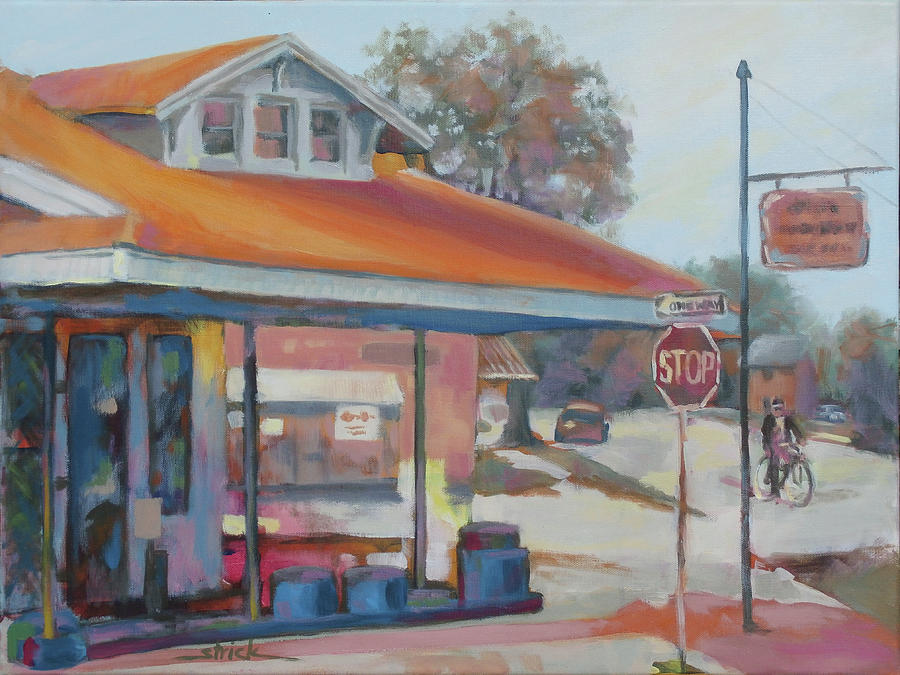 Southern Painting - Sunday Traffic by Carol Strickland Southern Painting - Sunday Traffic by Carol Strickland