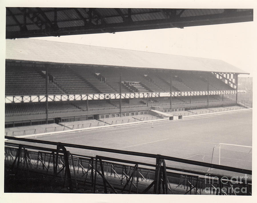 Sunderland - Roker Park - Main Stand 1 - BW - Leitch - 1960s Photograph by Legendary Football Grounds