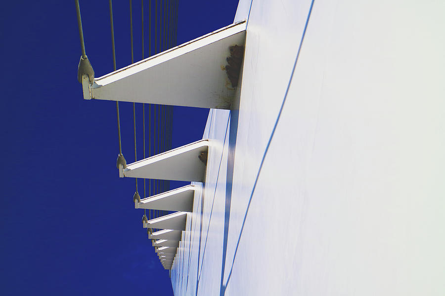 Sundial Bridge Redding CA Close Up Photograph by Joyce Dickens