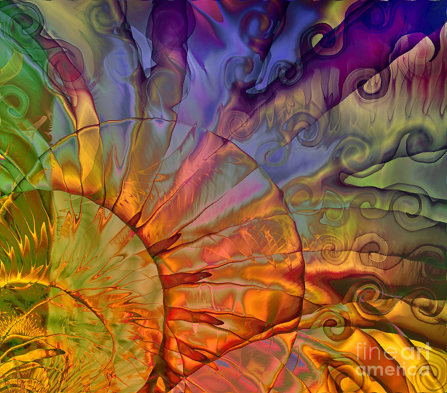 Abstract Painting - Sundial by Mindy Sommers