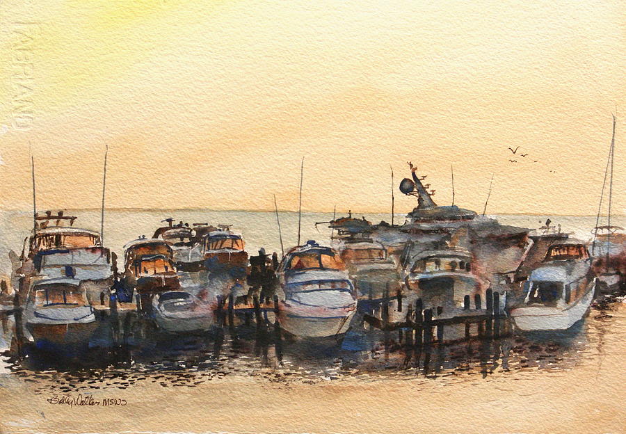 Sundown at Destin Painting by Bobby Walters
