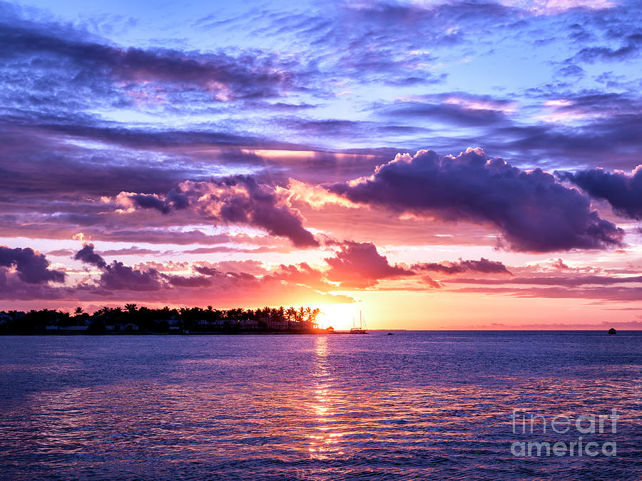 Sundown At Key West Photograph By John Rizzuto