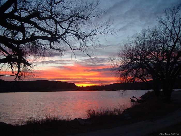 Lake Photograph - Sundown At Lake Scott by Stan Hutchins Lake Photograph - Sundown At Lake Scott by Stan Hutchins