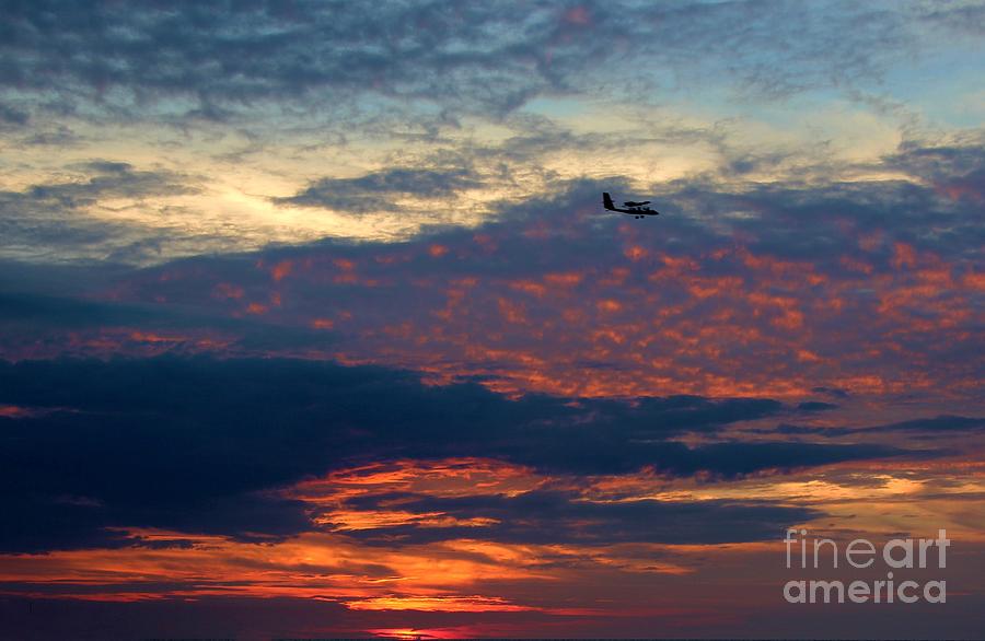 Sundown Flyby 2 Photograph by Robert Wilder Jr