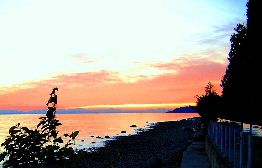 Sunset Photograph - Sundown From West Vancouver by Will Borden