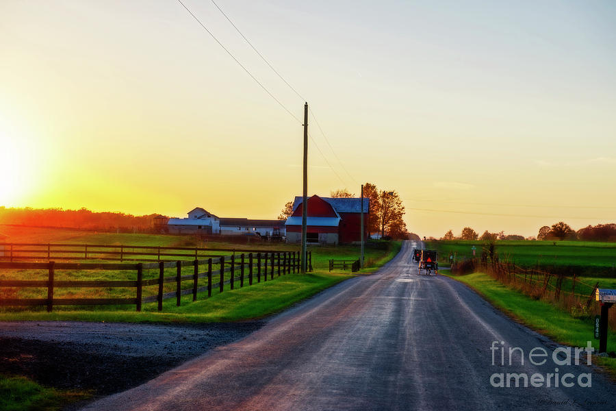 Sundown in Amishville Photograph by David Arment