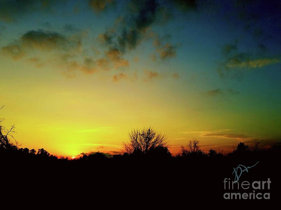 Contemporary Photograph - Sundown in Coldspring by Diane Holman