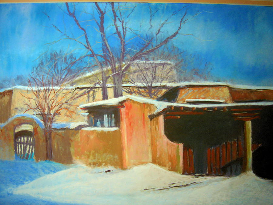Santa Fe Painting - Sundown in Santa Fe by Judy Fischer Walton
