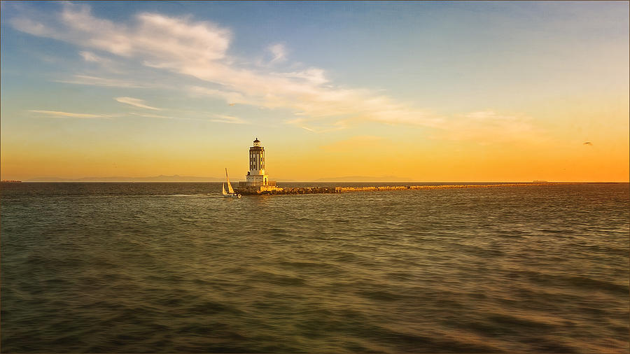 Sundown Lighthouse Photograph by Jody Lane