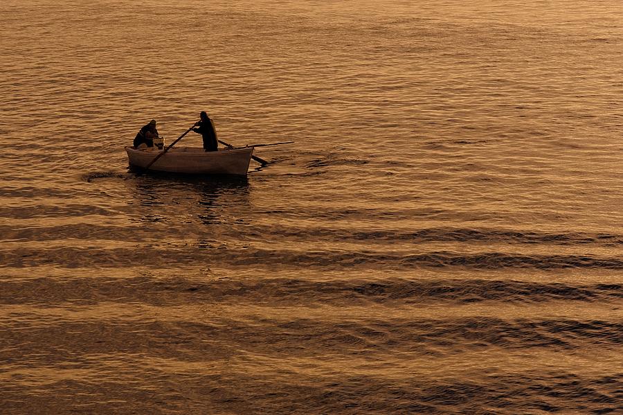 Sundown Octopi Fisherman Photograph by Allan Van Gasbeck