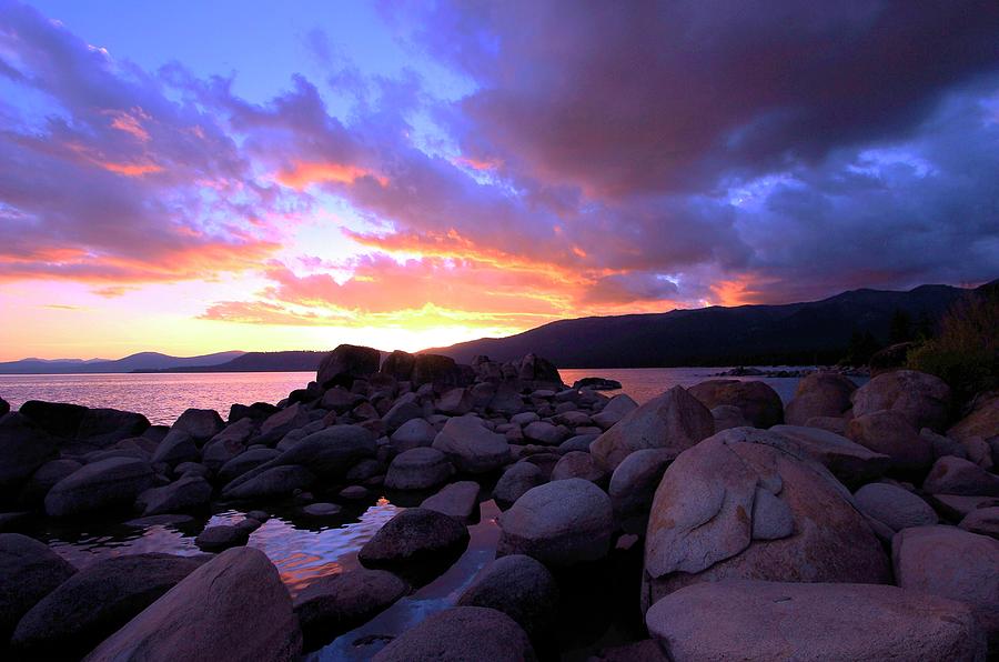 Sundown on The Rocks Photograph by Sean Sarsfield