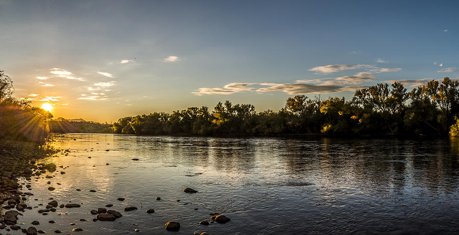 Sundown over the Salt River Photograph by Chuck Brown - Fine Art America