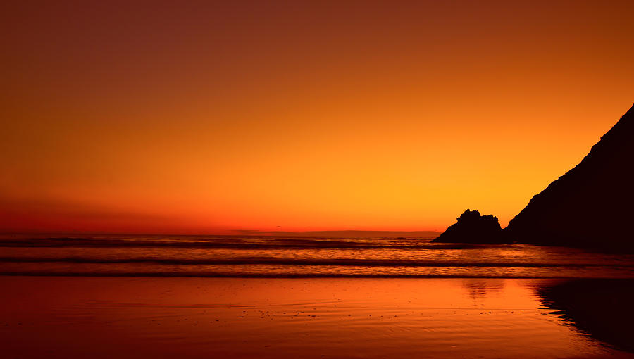 Sundown Silhouette Photograph by Don Schwartz