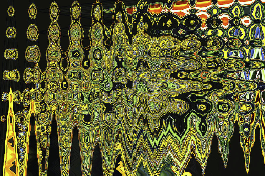 Sunflower # 8050-2b Abstract Digital Art by Tom Janca