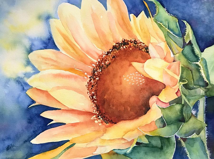 Sunflower 1 Painting by Beth Fontenot