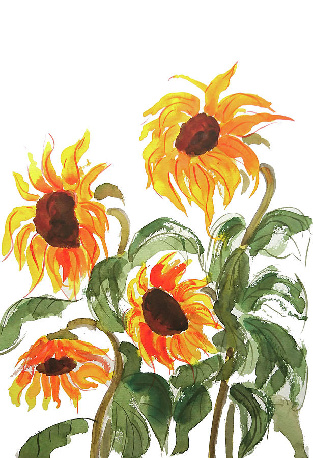 Sunflower 1 Painting by Color Color