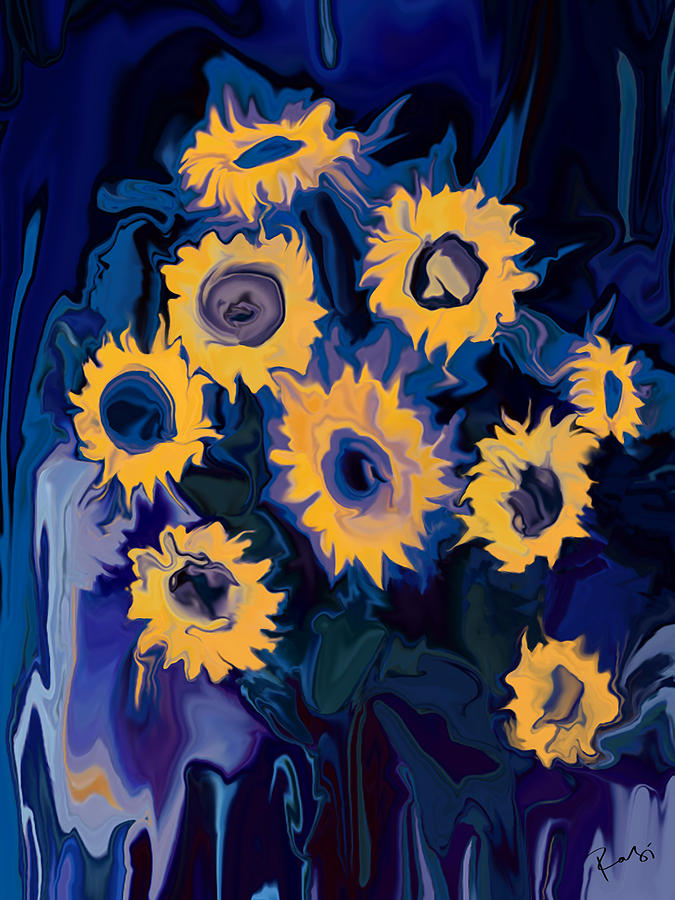 Sunflower Digital Art - Sunflower 1 by Rabi Khan