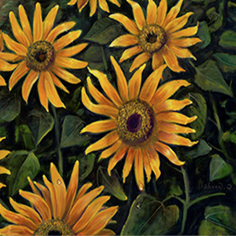 Sunflower 2 Painting by Claudia Goodell