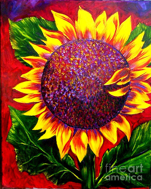 Sunflower 2 Painting by Inna Montano - Fine Art America