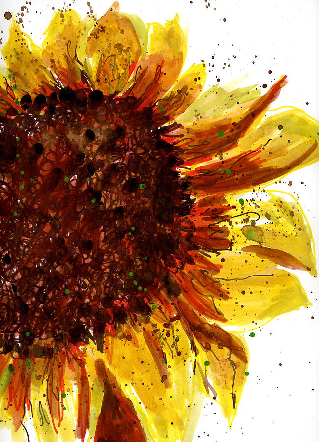 Sunflower 2 Painting by Marilyn Barton
