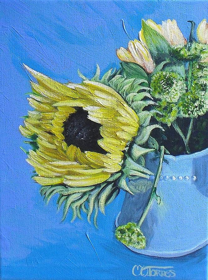 Sunflower 2 Painting by Melissa Torres