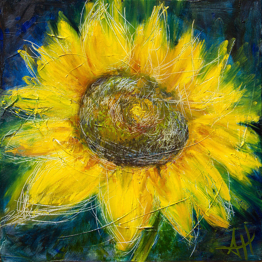 Sunflower 3 Painting by Shawna Hatton - Fine Art America